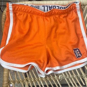 3/$15 Detroit tigers girls shorts size 12